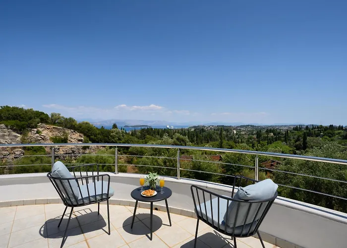 Olgas Luxury Villa, Corfu Greece فيلة Evropouloi